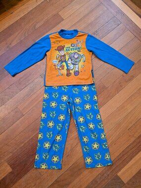 Disney Toy Story 2 Piece Fleece Pajama Set Size 8